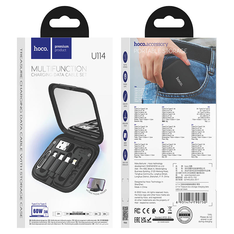 Hoco U114 Treasure box storage charging data cable set - Saif Al Najmi KwMobile KitHocoSaif Al Najmi KwHoco-7423Hoco U114 Treasure box storage charging data cable set - Saif Al Najmi Kw