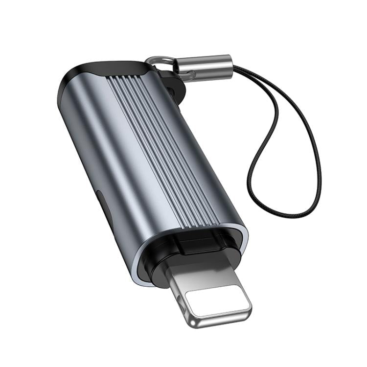 hoco UA44 8 Pin Male to Type - C Female Screen Display Mini Adapter(Metal Gray) - Saif Al Najmi KwOTG / ConnectorsHocoSaif Al Najmi Kwhoco UA44 8 Pin Male to Type - C Female Screen Display Mini Adapter(Metal Gray)