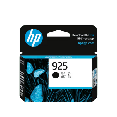 HP 925 Black Original Ink Cartridge - 500 Pages / Black / Ink Cartridge