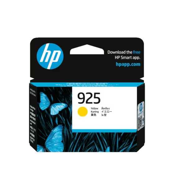 HP 925 Yellow Original Ink Cartridge - 400 Pages / Yellow / Ink Cartridge
