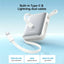 Joyroom JR - PBF27 10000mAh Mini Power Bank – 22.5W Fast Charging, Built - in Dual Cables - Saif Al Najmi KwPower BanksJOYROOMSaif Al Najmi Kwdesert titaniumJoyroom JR - PBF27 10000mAh Mini Power Bank – 22.5W Fast Charging, Built - in Dual Cables