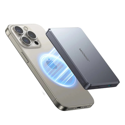 Joyroom JR - PBM08 Pro 10000mAh Ultra - Slim Magnetic Wireless Power Bank – 20W, Space Grey - Saif Al Najmi KwWireless Power BanksJOYROOMSaif Al Najmi KwJoyroom JR - PBM08 Pro 10000mAh Ultra - Slim Magnetic Wireless Power Bank – 20W, Space Grey