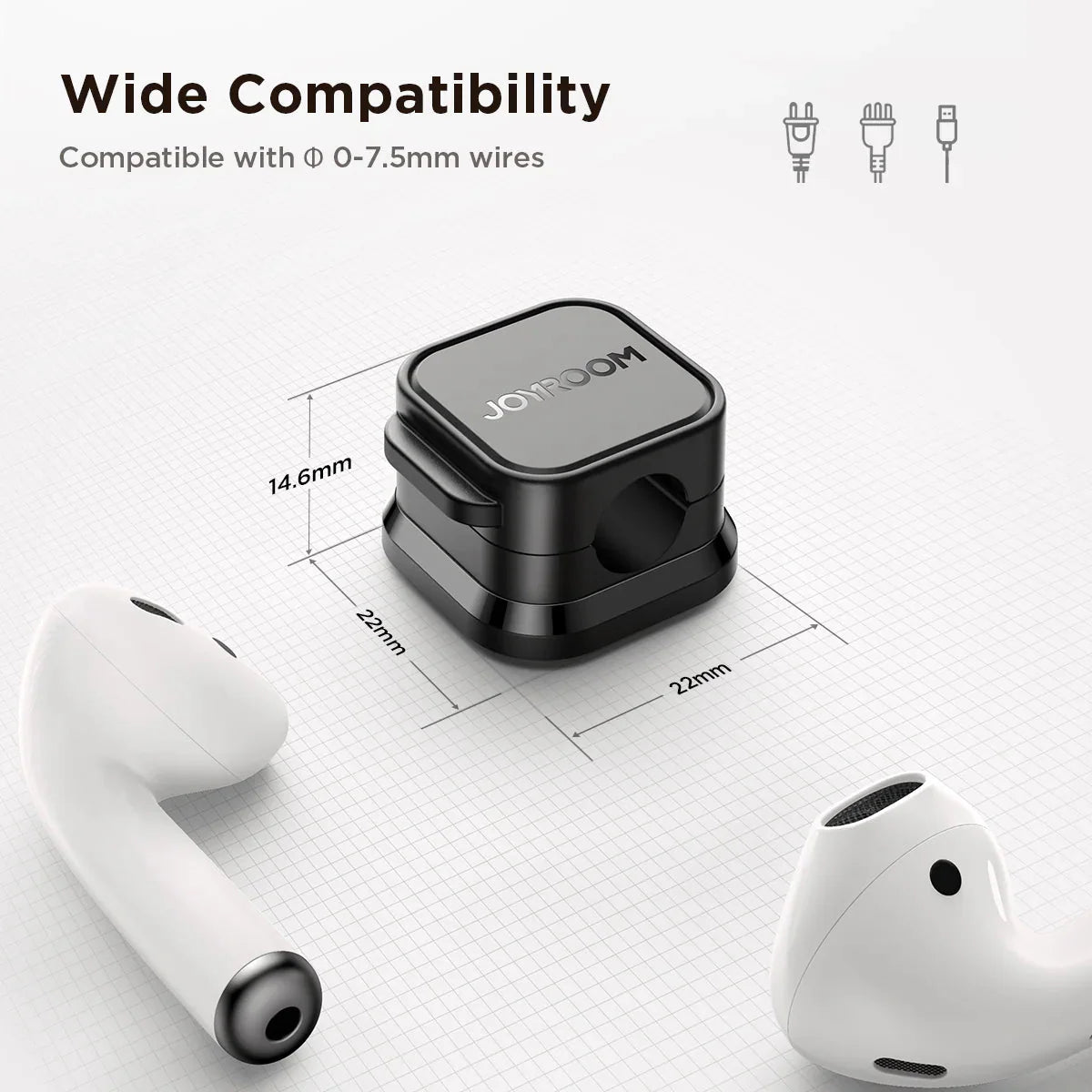 Joyroom JR - ZS368 Magnetic Cable Organizer – 3 - Piece Set - Saif Al Najmi KwMobile KitJOYROOMSaif Al Najmi KwJoyroom JR - ZS368 Magnetic Cable Organizer – 3 - Piece Set