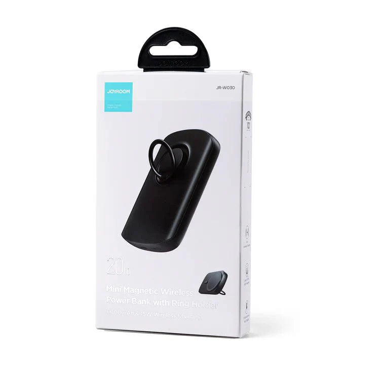 JR - W030 20W 6000mah Mini magnetic wireless power bank with ring - Saif Al Najmi KwWireless Power BanksJOYROOMSaif Al Najmi KwJR-W030131623JR - W030 20W 6000mah Mini magnetic wireless power bank with ring - Saif Al Najmi Kw