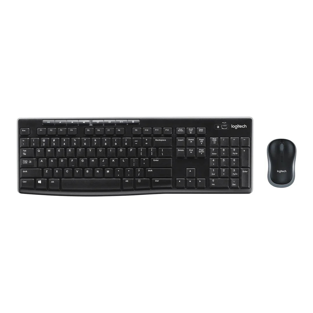 Logitech MK270 - 2.40GHz / Up to 10m / Wi-Fi / Arb/Eng - Keyboard & Mouse Combo