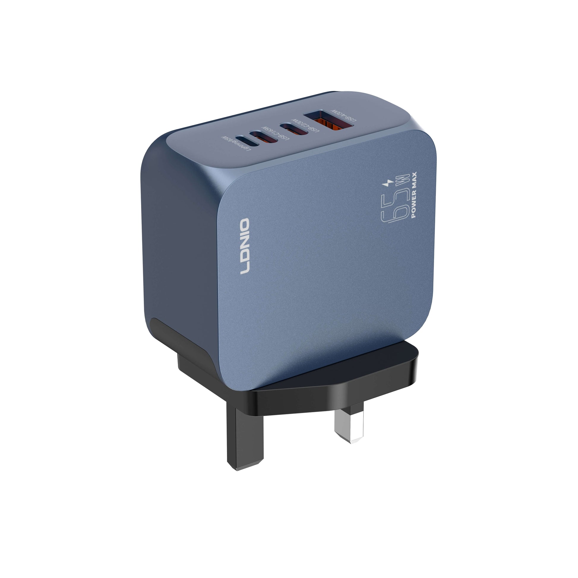 LDNIO Q7 GaN65W Super Fast Charger – 2×USB - C + Lightning + USB - A (4 - Port) - Saif Al Najmi KwChargersLDNIOSaif Al Najmi KwLDNIO Q7 GaN65W Super Fast Charger – 2×USB - C + Lightning + USB - A (4 - Port)