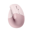 Logitech Lift Vertical Ergonomic Wireless & Blutooth Mouse - Rose