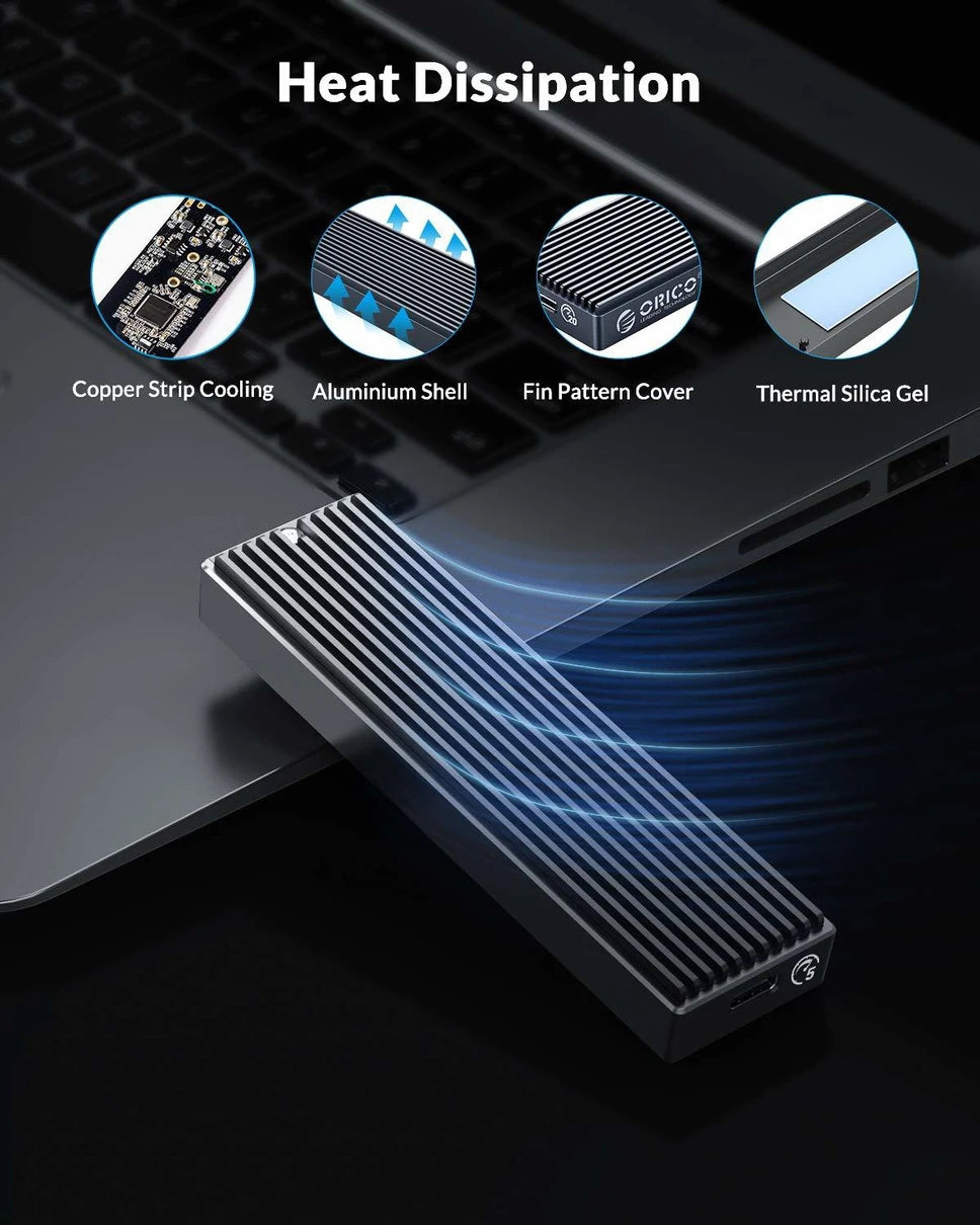 ORICO M.2 NGFF SSD Enclosure - Black