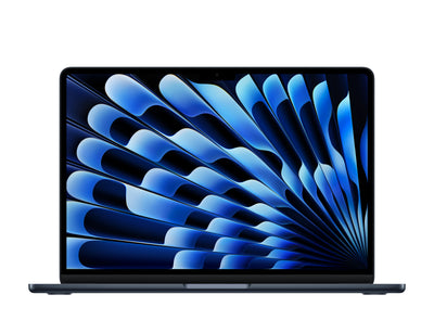 Apple MacBook Air - 13.6" / M4 / 10-Core CPU / 8-Core GPU / 16-Core Neural Engine / 16GB RAM / 256GB SSD / Arabic/English / Midnight / 1YW