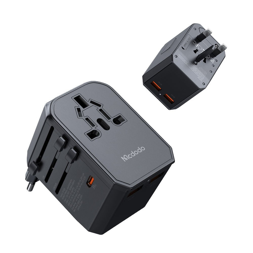 Mcdodo CP - 429 G3 Universal 33W Travel Adapter 1C+2A+1AC - Black - Saif Al Najmi KwAdapterMcdodoSaif Al Najmi KwMcdodo CP - 429 G3 Universal 33W Travel Adapter 1C+2A+1AC - Black - Saif Al Najmi Kw
