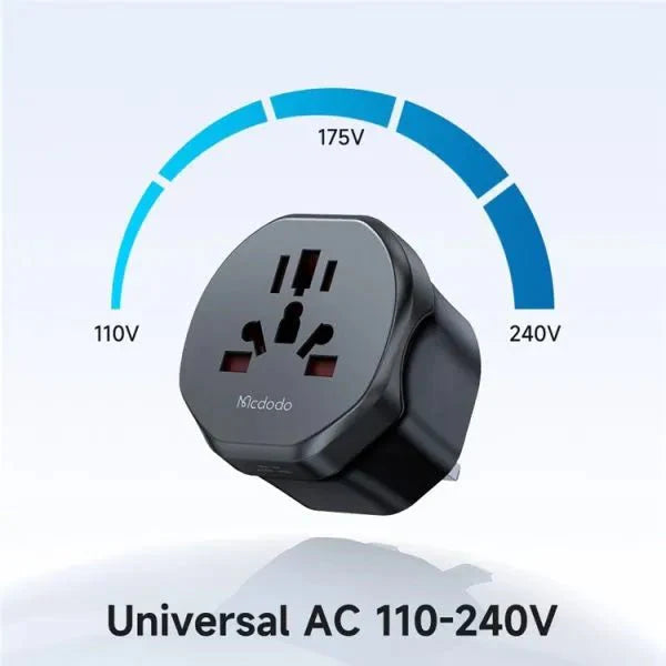 MCDODO CP - 454 Universal Travel Adapter for UK - Saif Al Najmi KwAdapterMcdodoSaif Al Najmi KwMCDODO CP - 454 Universal Travel Adapter for UK - Saif Al Najmi Kw