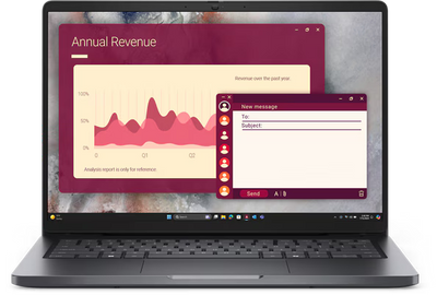 Dell Pro 14 PC14250 - 14" FHD+ Non-Touch / Core 5 120U / 8GB / 512GB (NVMe M.2 SSD) / DOS (Without OS) / 1YW - Laptop