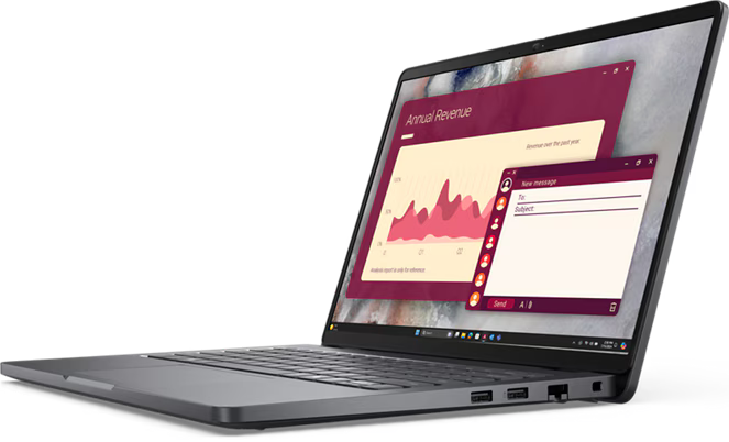 Dell Pro 14 PC14250 - 14" FHD+ Non-Touch / Core 5 120U / 8GB / 512GB (NVMe M.2 SSD) / DOS (Without OS) / 1YW - Laptop