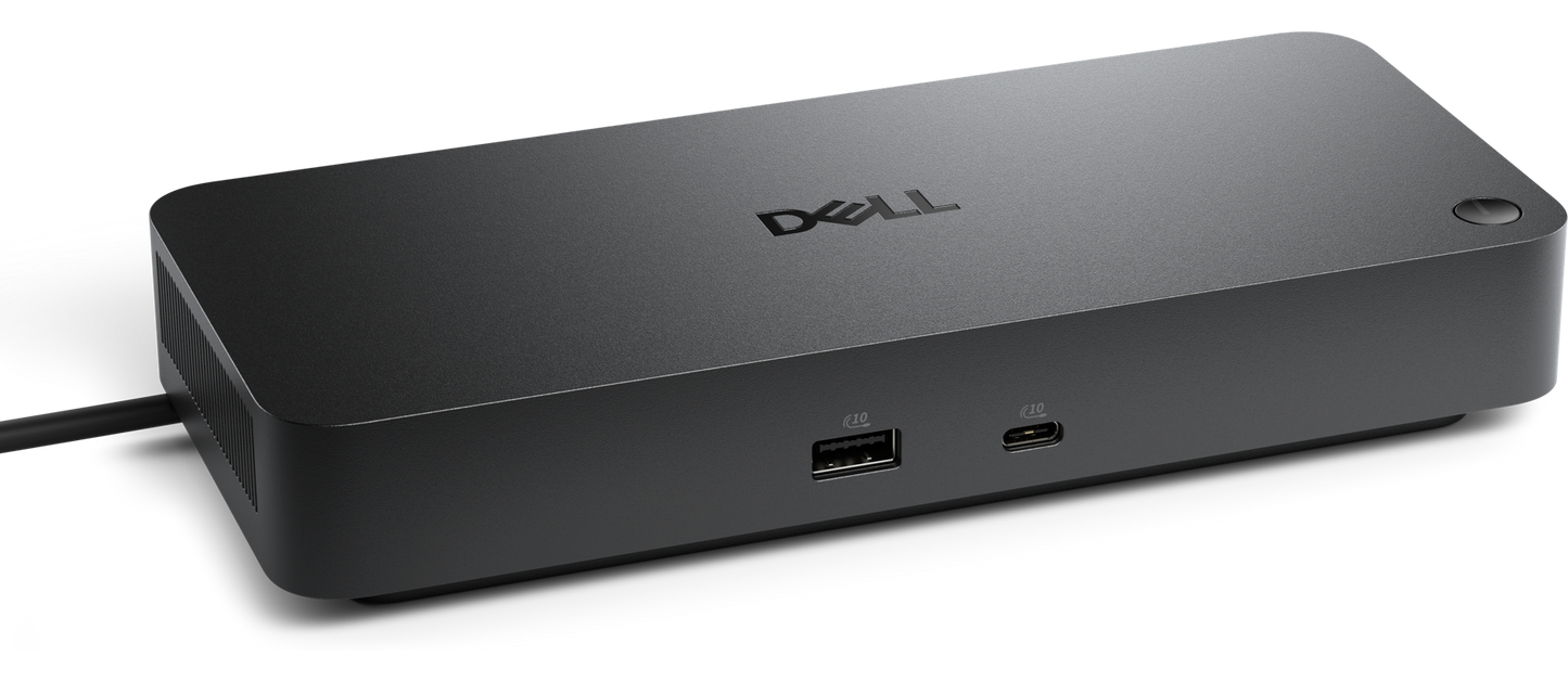 قاعدة توصيل Dell WD25 Pro - حتى 100 واط / HDMI 2.1/DisplayPort 1.4/USB-C 3.2 Gen 2/USB-A 3.2 Gen 2/2.5GbE RJ45 / أسود