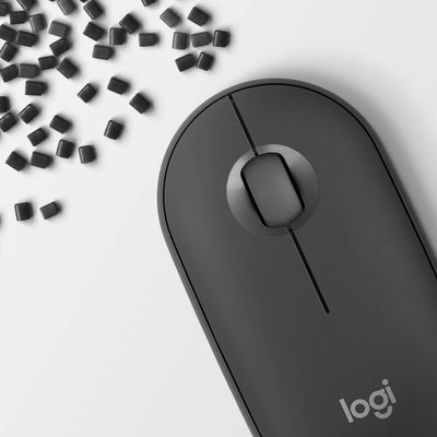 Logitech Pebble Mouse 2 M350S / Wireless / Bluetooth Mouse - Tonal White