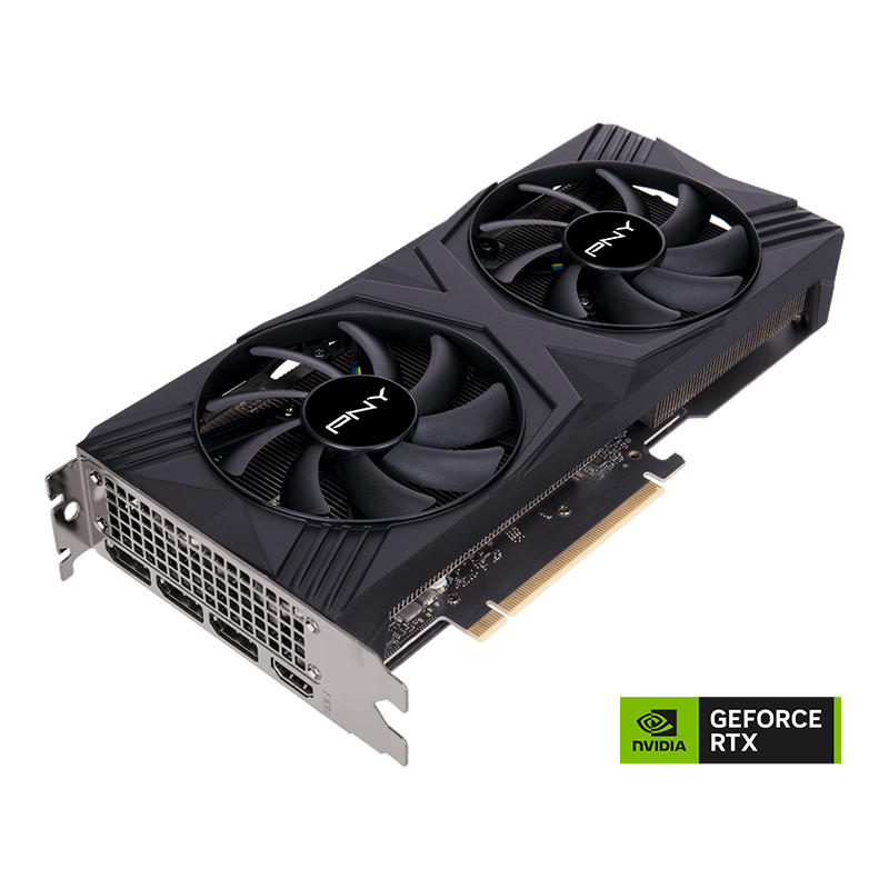 PNY NVIDIA GeForce RTX 4060 Ti 16GB VERTO Dual Fan DLSS 3 Graphics Card - 16GB / GDDR6 / 128-bit / PCIe 4.0 / DisplayPort 1.4a / HDMI 2.1 / One Year Warranty