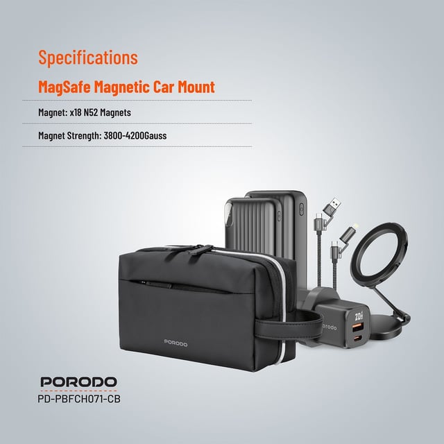 Porodo 5 - In - 1 Travel Combo Kit Power Banks Charger MagSafe Holder - Saif Al Najmi KwCombo Kit Power BankPorodoSaif Al Najmi KwPorodo 5 - In - 1 Travel Combo Kit Power Banks Charger MagSafe Holder