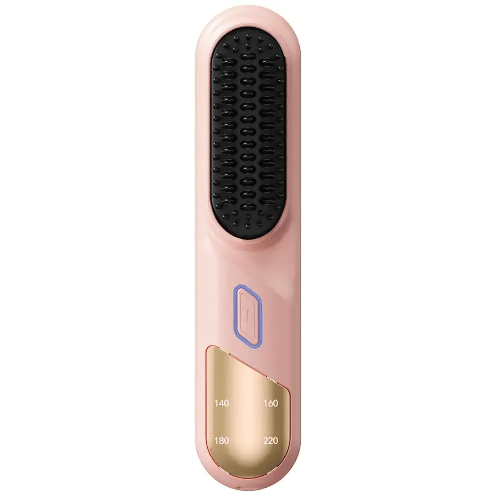 Porodo Cordless Hair Straightening Comb Portable Brush Pink - Saif Al Najmi KwWomens GroomingPorodoSaif Al Najmi KwPorodo Cordless Hair Straightening Comb Portable Brush Pink