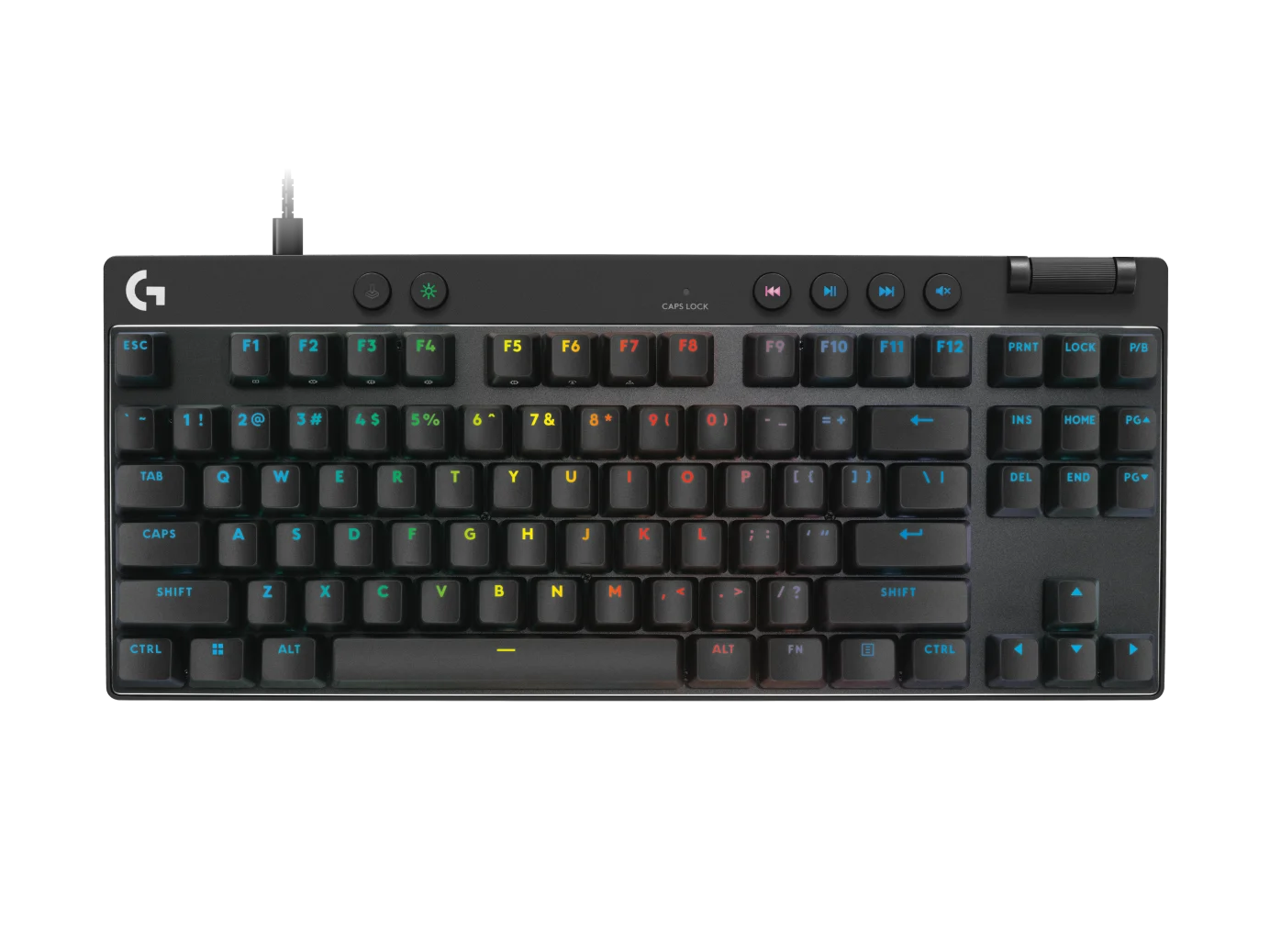 Logitech Pro X TKL RAPID Gaming Keyboard - Wired / LINEAR / Black