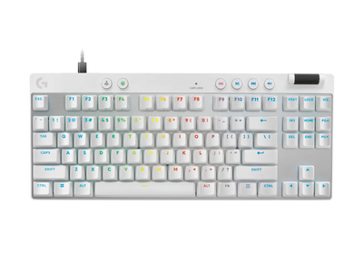 Logitech G Pro X TKL RAPID Gaming Keyboard - Wired / LINEAR / White
