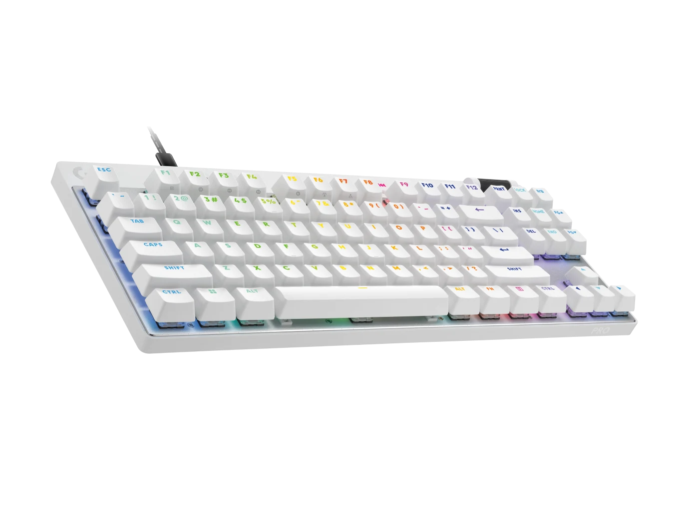 Logitech G Pro X TKL RAPID Gaming Keyboard - Wired / LINEAR / White