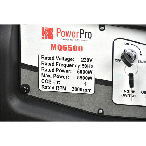 MQ6500 Electrical Start Inverter Generator 5500 Max Starting Watts