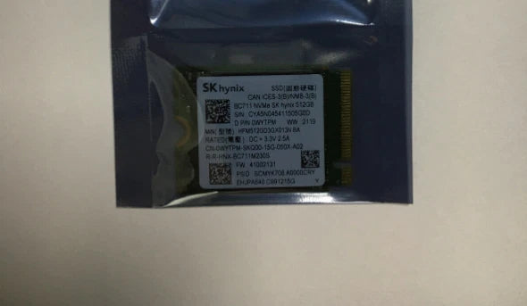 SK Hynix BC711 M.2 PCIe NVMe SSD - 512GB / M.2 2230 / PCIe 3.0 / Open - SSD (Solid State Drive)