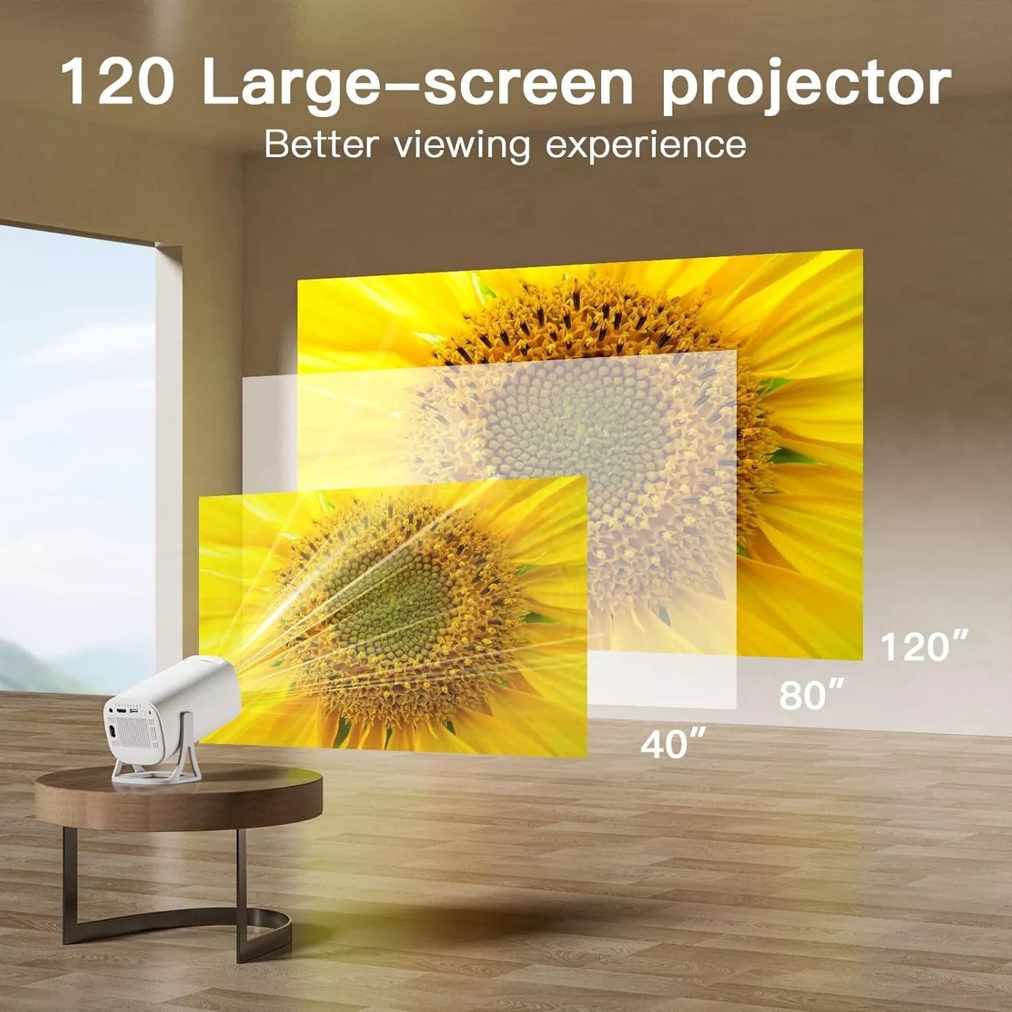 S40 Max 4K Game Projector with 35,000+ Built-In Games & Dual Wireless Controllers – Smart Android 11 Home Entertainment & Gaming Projector