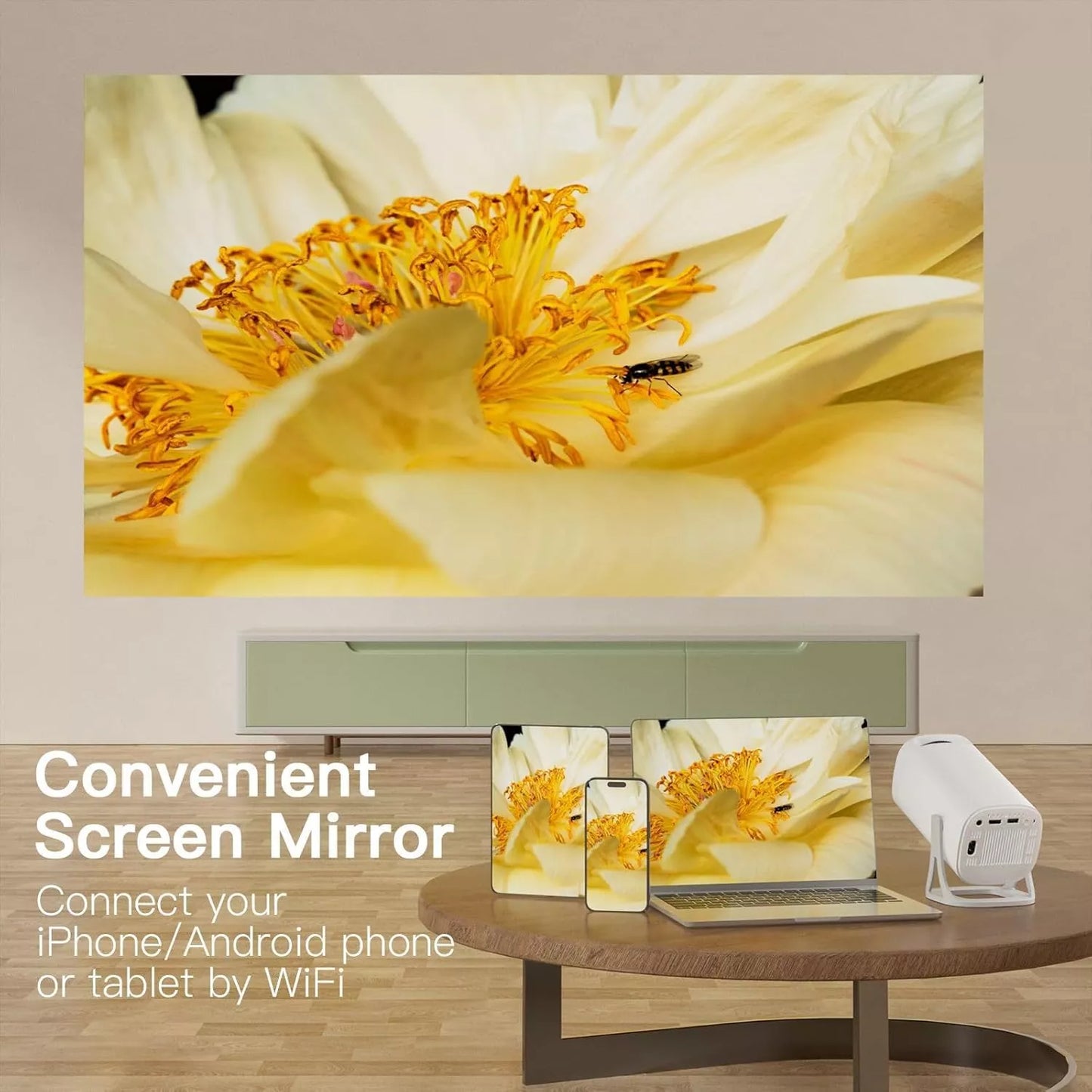 S40 Max 4K Game Projector with 35,000+ Built-In Games & Dual Wireless Controllers – Smart Android 11 Home Entertainment & Gaming Projector