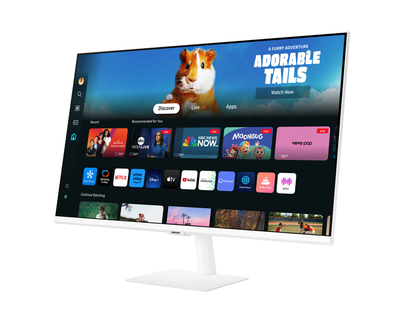 Samsung LS27DM501EMXUE M50D FHD Smart Monitor - 27.0" FHD / 4ms / HDMI / USB / Bluetooth / White - Monitor