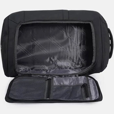 حقيبة ظهر سويسرية عسكرية مزودة بحزام سهم - أسود/مموه