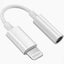 محول من منفذ Apple Lightning إلى مقبس سماعة رأس 3.5 ملم - أبيض