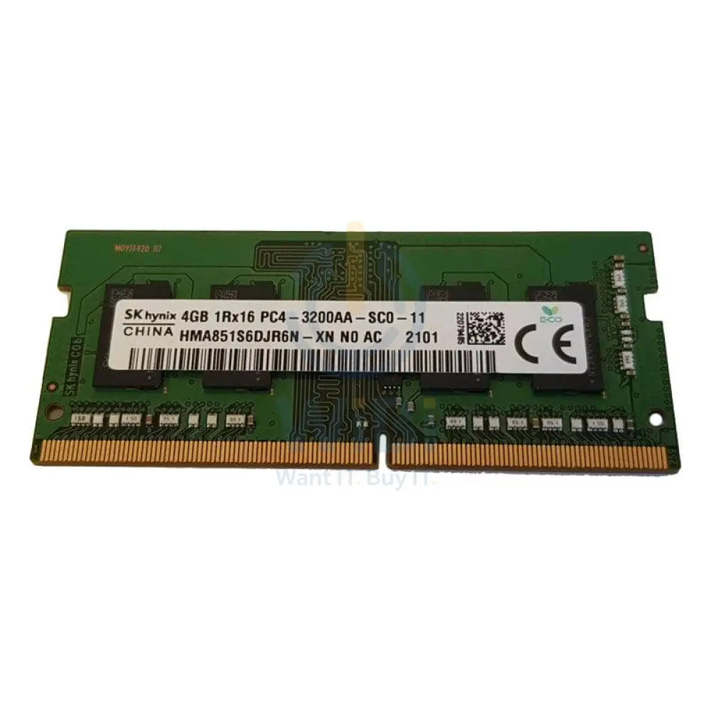 SK Hynix Notebook Memory Module - 4GB / DDR4 / 260-pin / 3200MHz / Open