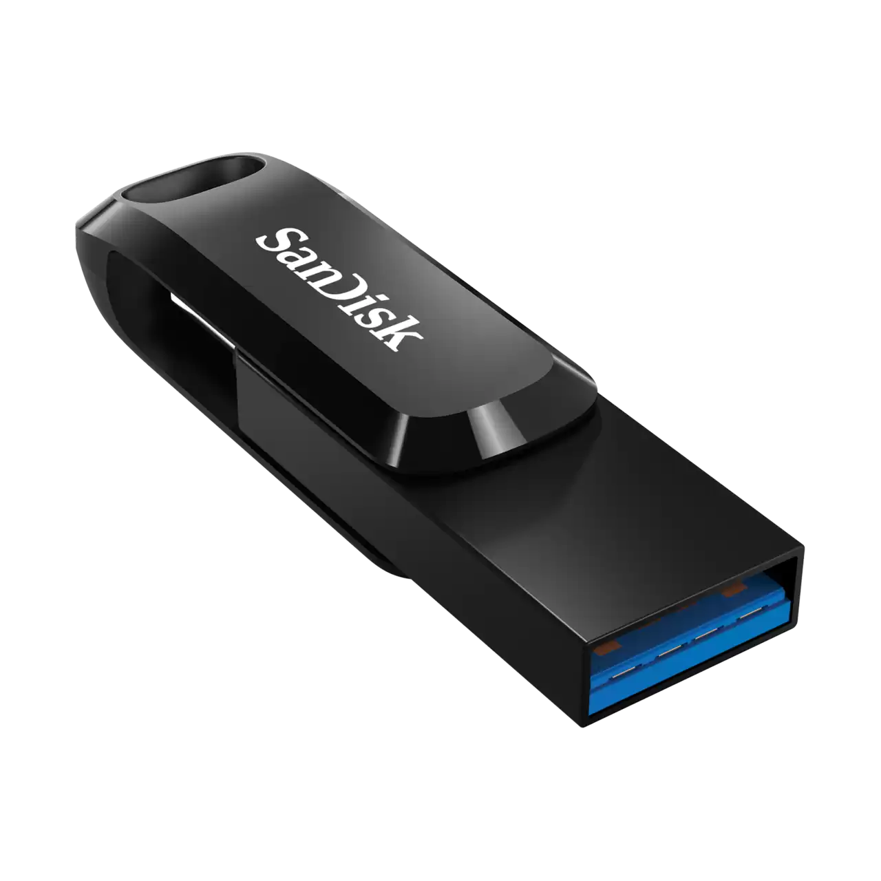 SanDisk Ultra Dual Drive Go Flash Drive - 128GB / Up to 400 MB/s / USB 3.2 Gen 1 / Type-C / Black