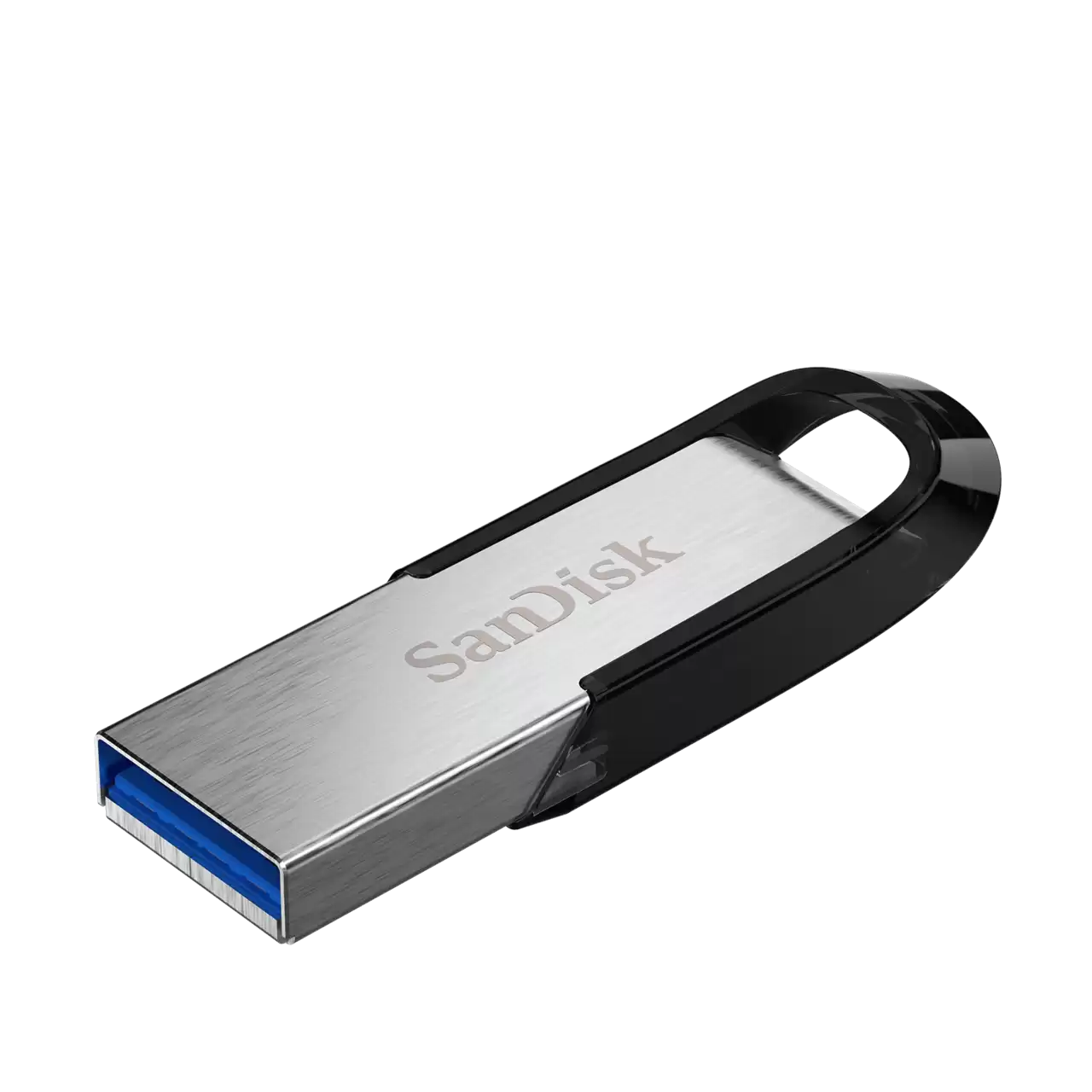 SanDisk Ultra Flair Flash Drive - 512GB / Up to 150 MB/s / USB 3.0 / Black and Silver