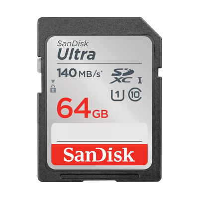 SanDisk Ultra UHS-I MicroSD Card - 64GB / Up to 140 MB/s