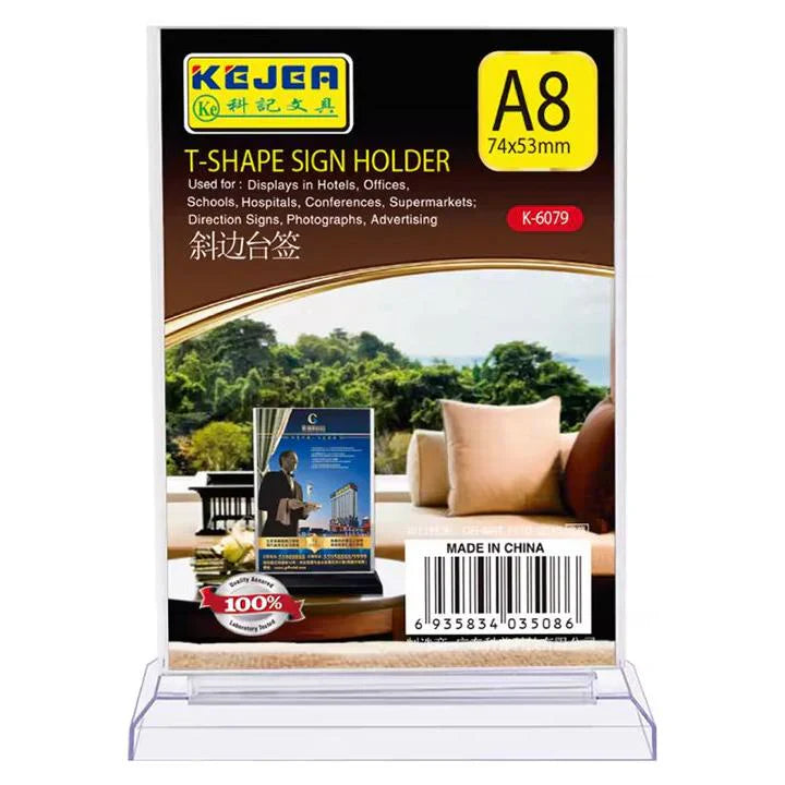 Kejea® T-Shape Card Stand Vertical