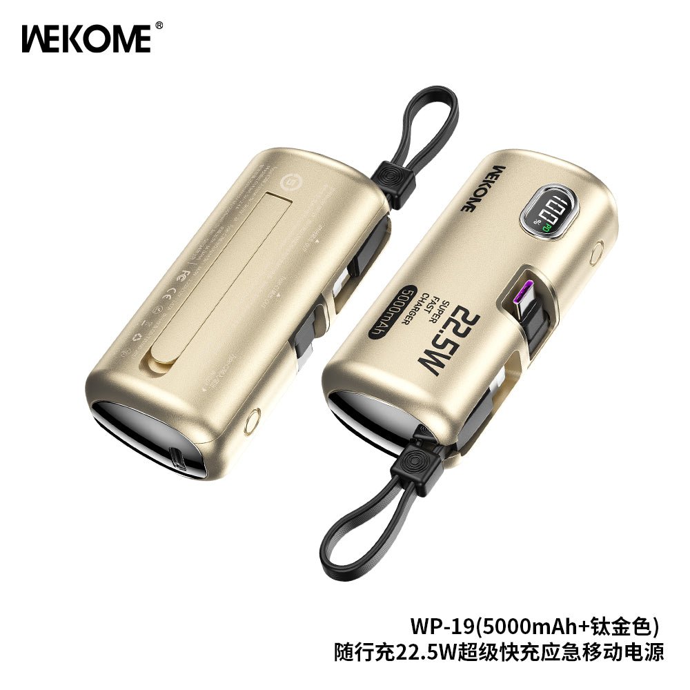 WEKOME WP - 19 5000mAh Emergency Power Bank – Ultra Compact & Fast - Saif Al Najmi KwPower BankswekomeSaif Al Najmi KwGoldWEKOME WP - 19 5000mAh Emergency Power Bank – Ultra Compact & Fast